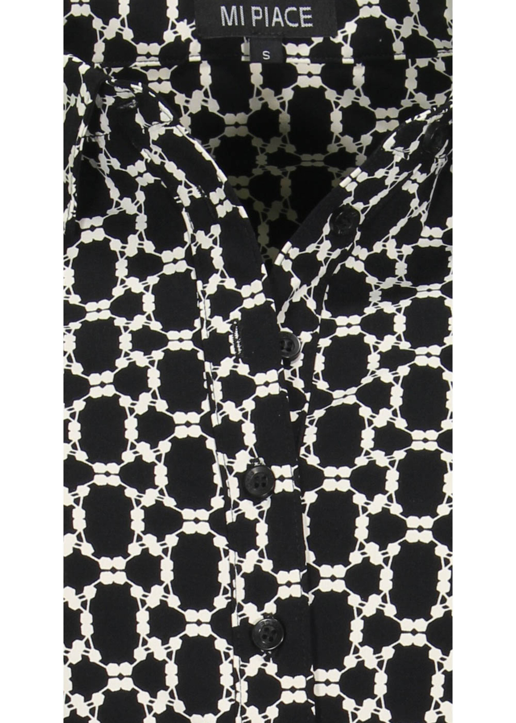 Mi Piace Travel blouse black kit dotted 60840