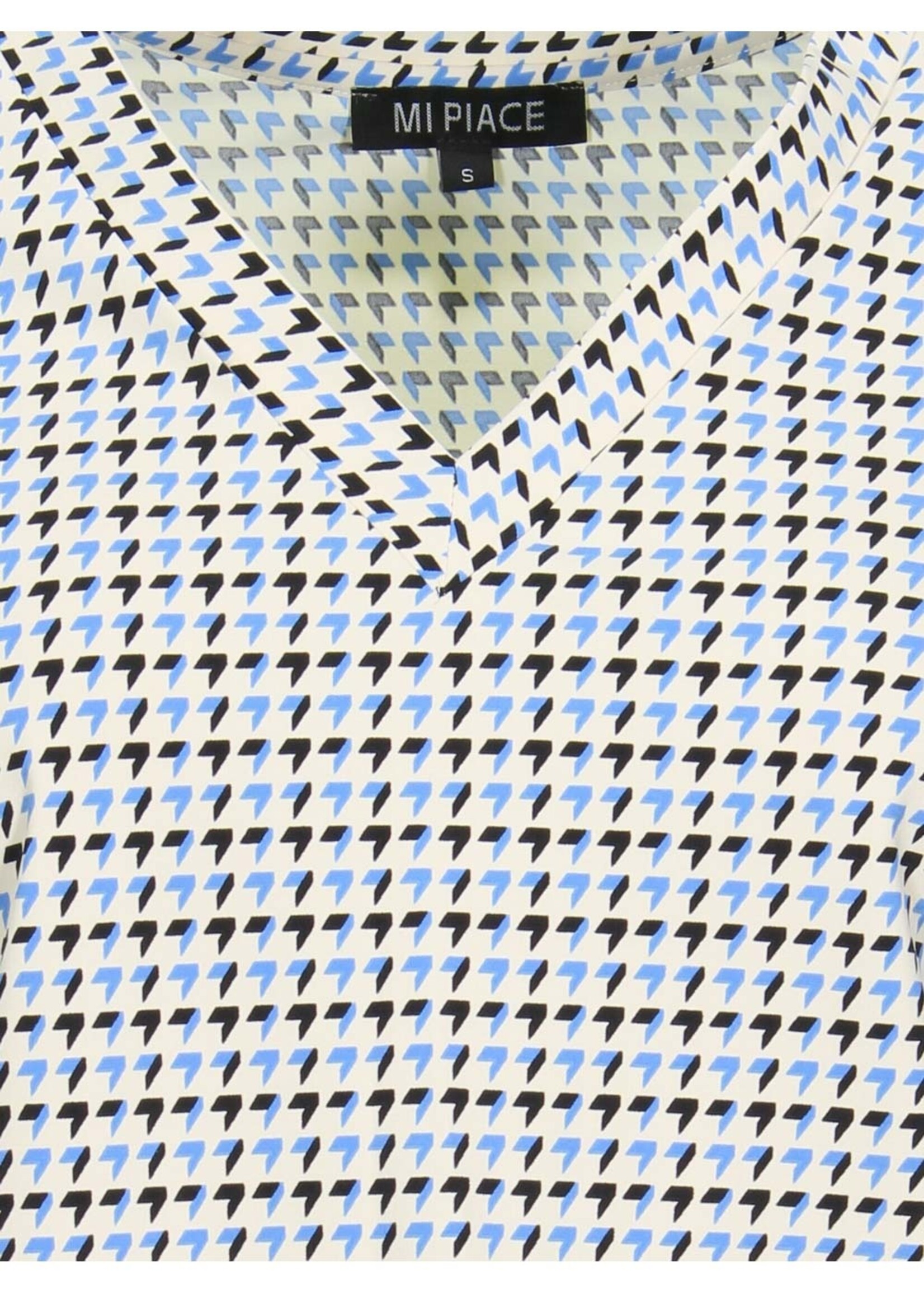 Mi Piace Travel top houndstooth blue 202329