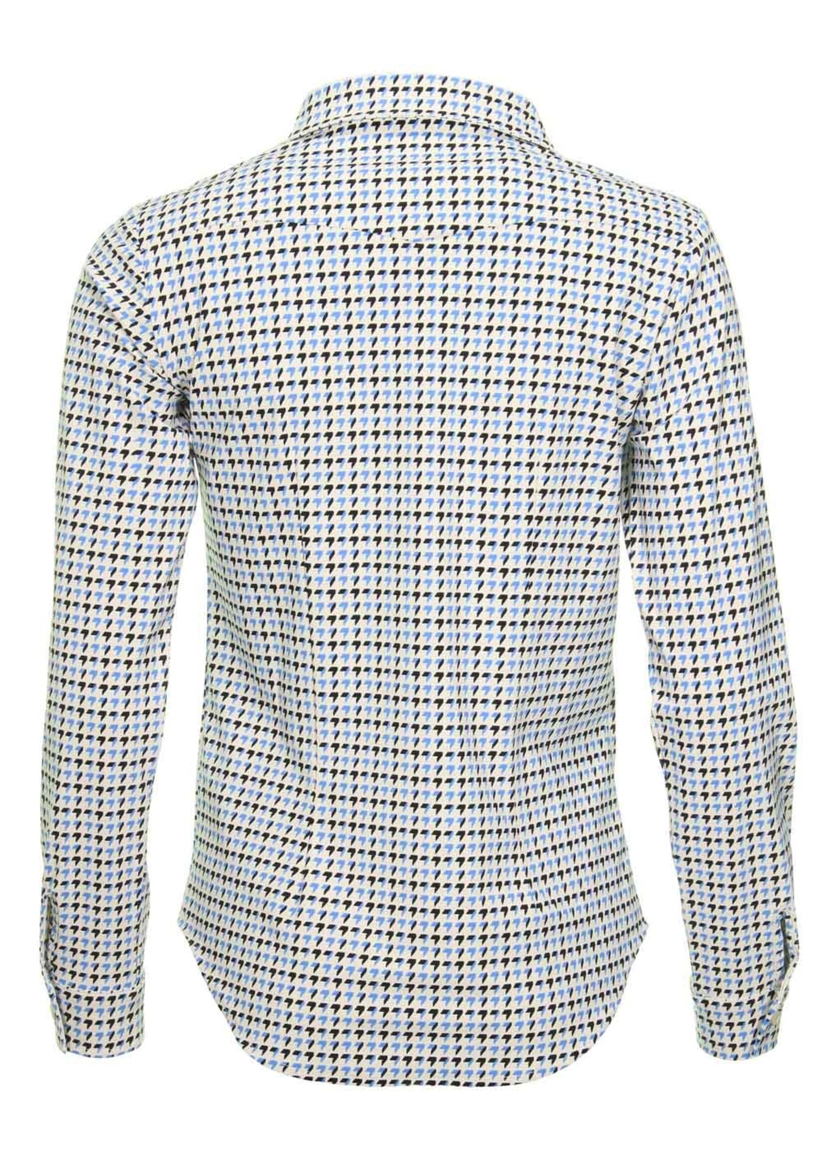Mi Piace Travel blouse houndstooth blue 60840