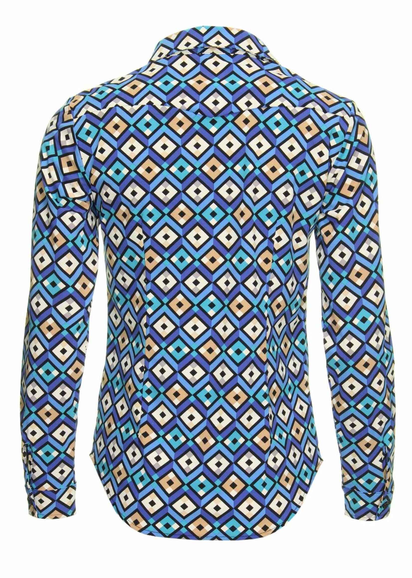 Mi Piace Travel blouse blocks blue 60840