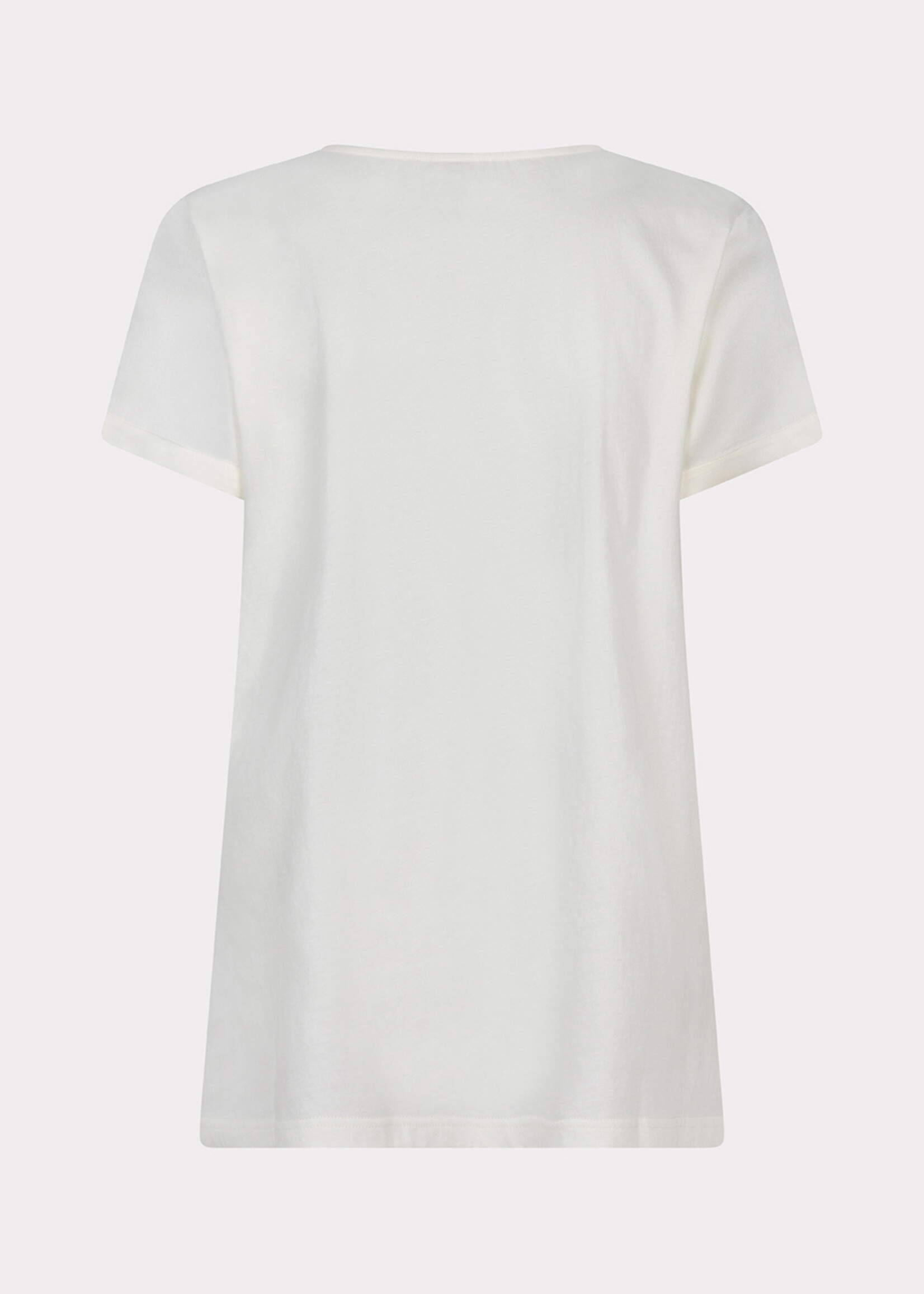 EsQualo T-shirt silk offwhite 10220