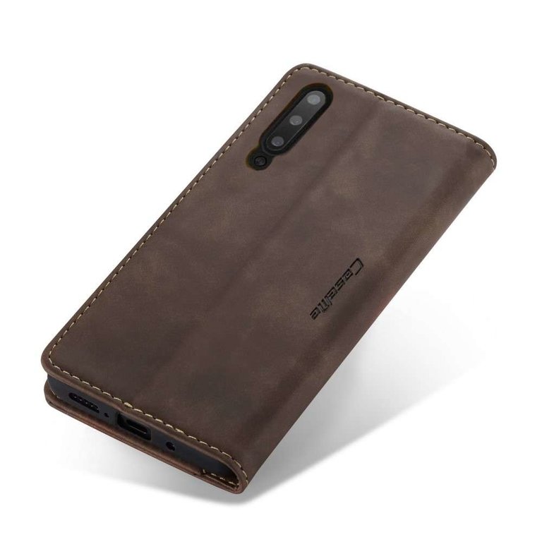 CaseMe CaseMe Samsung Galaxy A50 Retro Wallet Case - Koffie