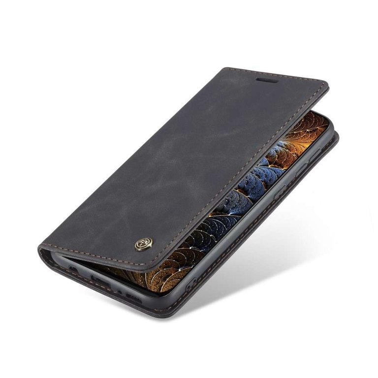 CaseMe CaseMe Samsung Galaxy M31 Retro Wallet Case - Zwart
