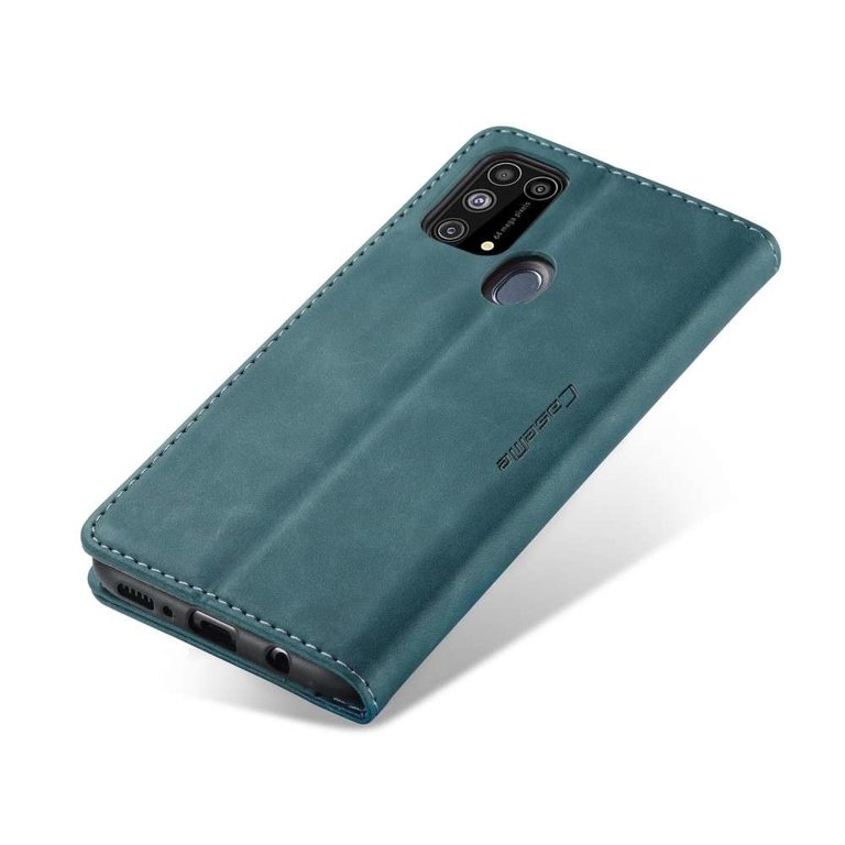 CaseMe CaseMe Samsung Galaxy M31 Retro Wallet Case - Blauw