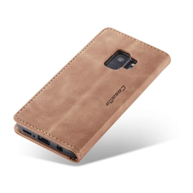 CaseMe CaseMe Samsung Galaxy S9 Retro Wallet Case - Bruin