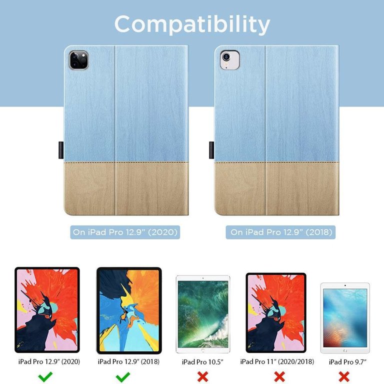 ESR ESR Apple iPad Pro 12.9 Simplicity Holder Case - Sky