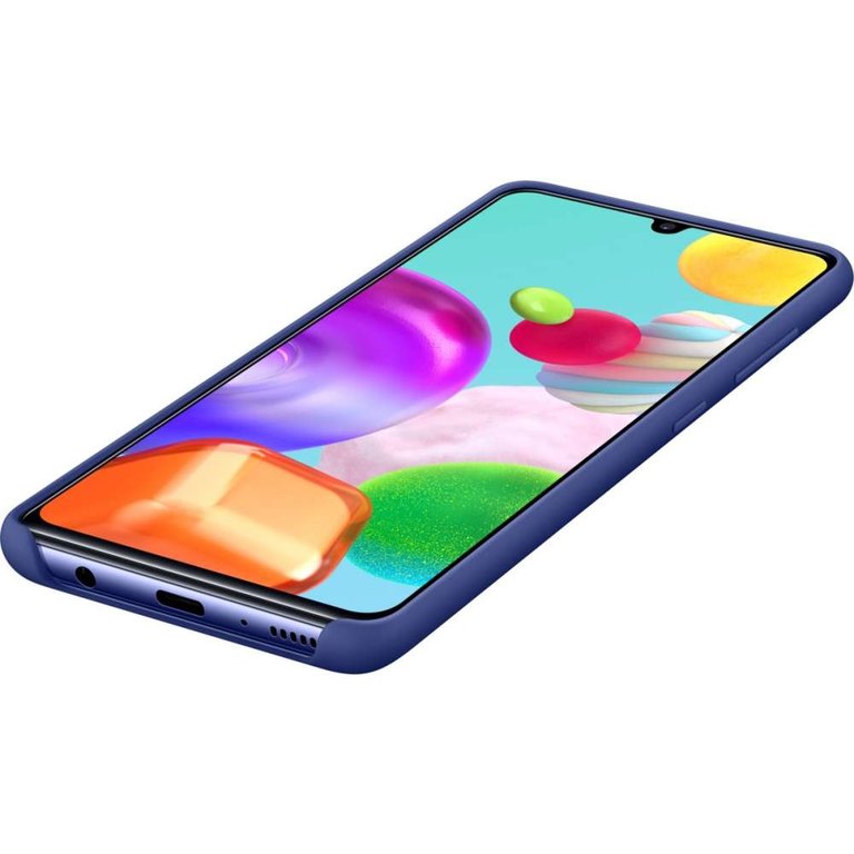 Samsung Samsung Galaxy A41 Silicone Cover - Blauw