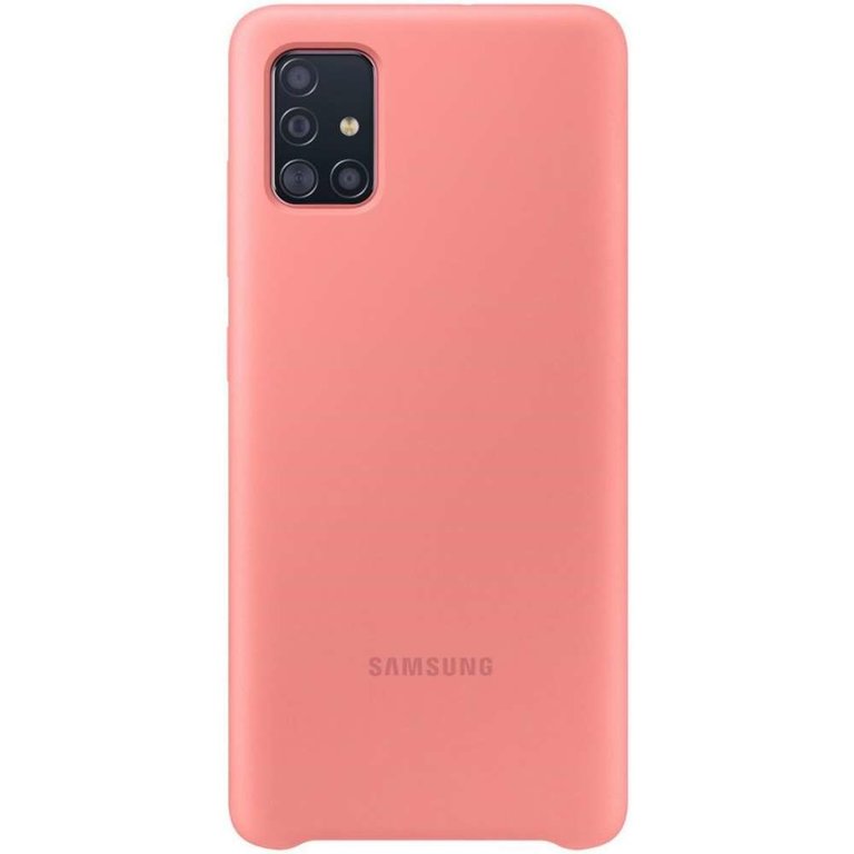 Samsung Samsung Galaxy A51 Silicone Cover - Roze