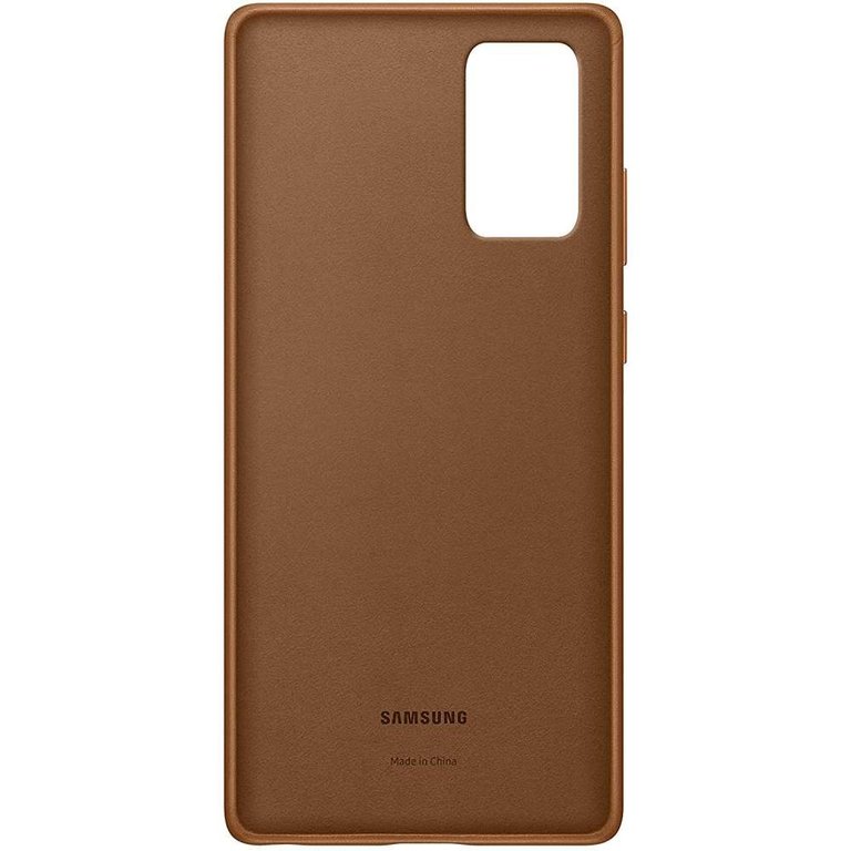 Samsung Samsung Galaxy Note 20 Leather Cover - Bruin