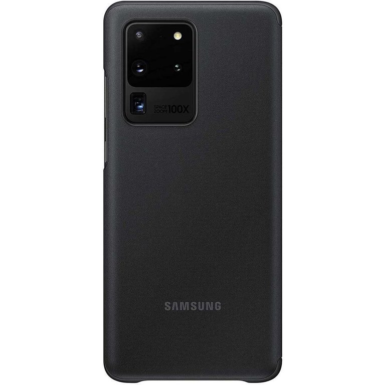 Samsung Samsung Galaxy S20 Ultra Clear View Cover - Zwart