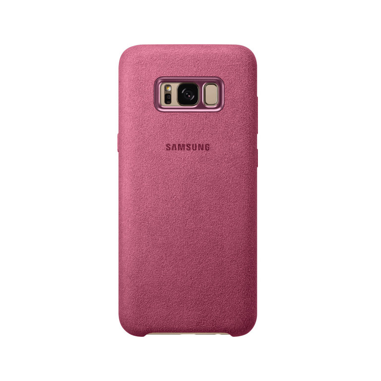 Samsung Samsung Galaxy S8 Plus Alcantara Cover - Roze