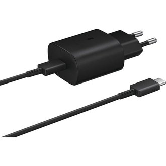 Samsung Samsung USB-C Fast Charger (25W) (Zwart) - EP-TA800XB (met kabel) Samsung Samsung USB-C Fast Charger (25W) (Zwart) - EP-TA800XB (met kabel)