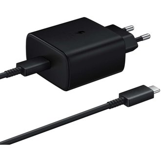 Samsung Samsung USB-C Fast Charger (45W) (Black) - EP-TA845XB (met kabel) Samsung Samsung USB-C Fast Charger (45W) (Black) - EP-TA845XB (met kabel)