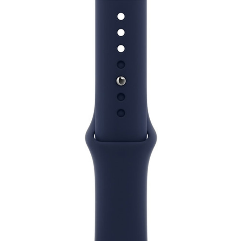 Apple Watch Series 6 GPS + Cellular, 44 mm kast van blauw aluminium met  intensief blauw sportbandje