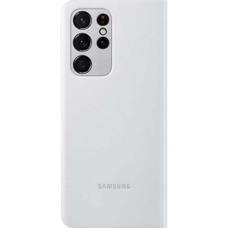 Samsung Samsung Galaxy S21 Ultra Clear View Cover - Licht Grijs