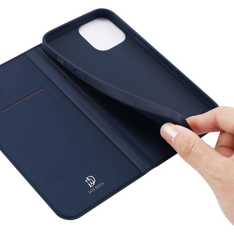 DUX DUCIS iPhone 13 Wallet Case Slimline - Blue