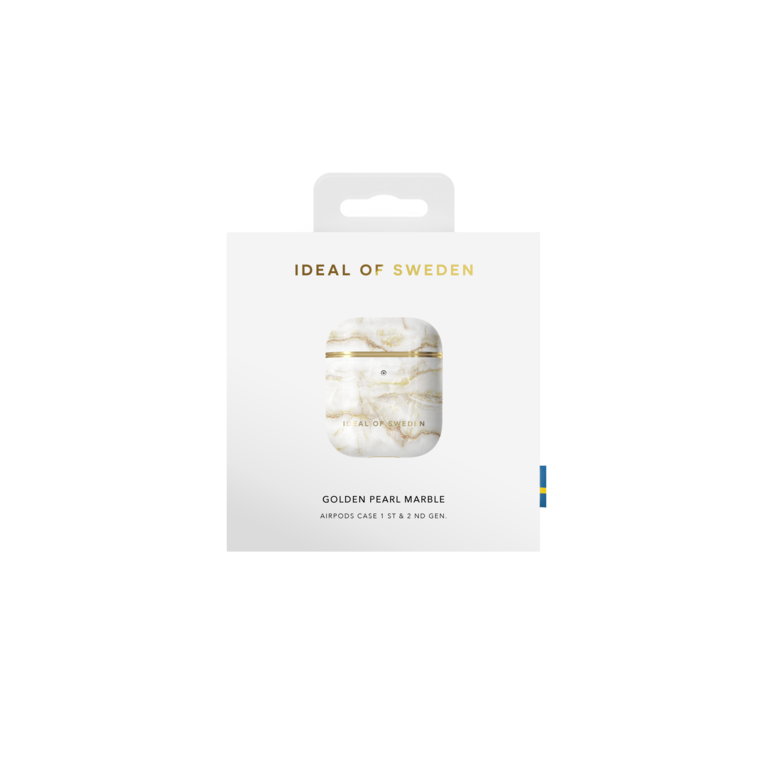 Ideal Of Sweden Printed AirPods Case - Golden Pearl Marble AirPods 1 & 2