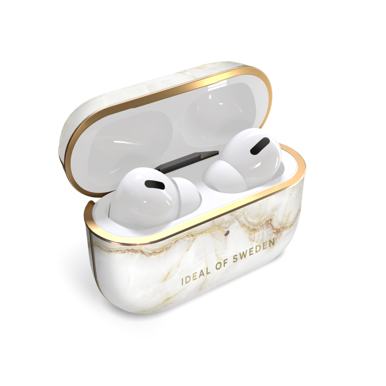 Ideal Of Sweden Printed AirPods Case - Golden Pearl Marble AirPods Pro