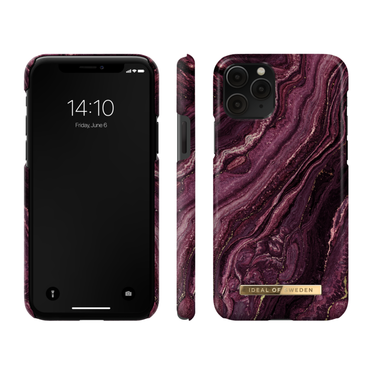 Ideal Of Sweden Printed Case iPhone 11 Pro / XS / X Golden Plum