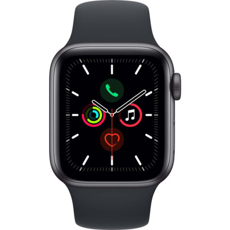 Apple Apple Watch SE 44mm Black (Black Silicone Strap)