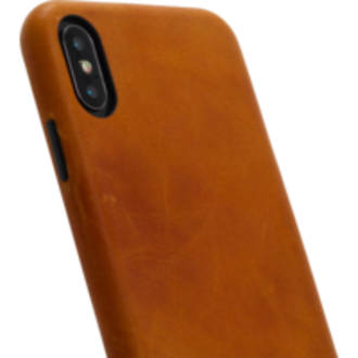 Minim Minim Backcover iPhone Xs Max - Cognac