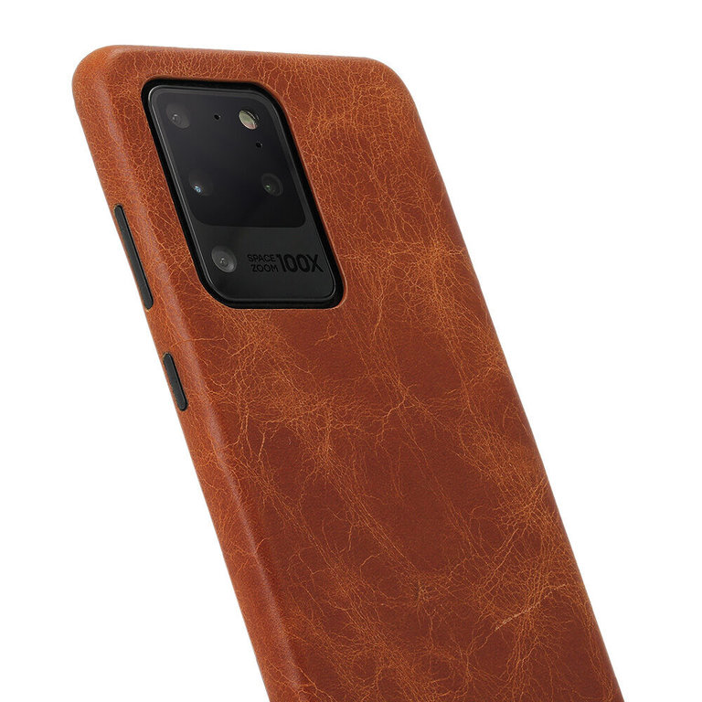 Minim Minim Backcover Galaxy S20 Ultra - Cognac