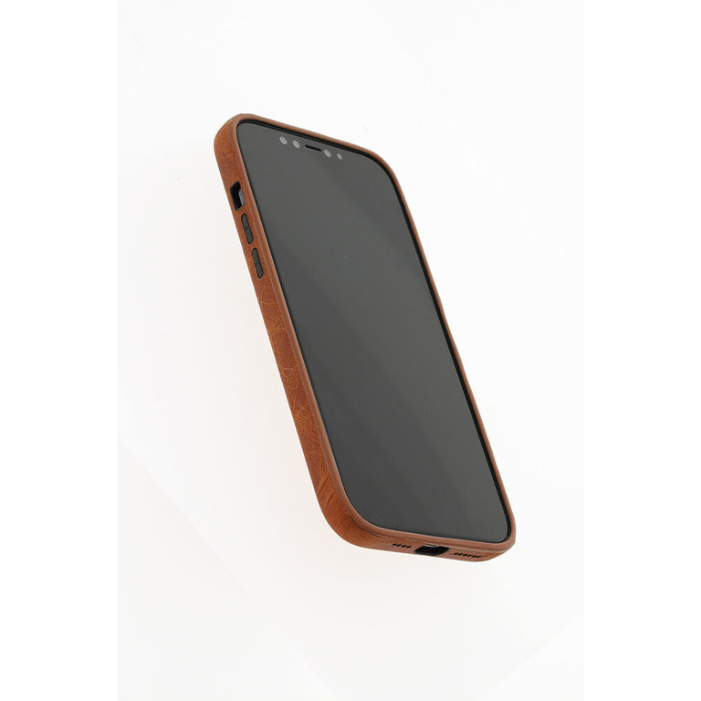 Minim Minim Backcover iPhone 12 Pro Max - Cognac