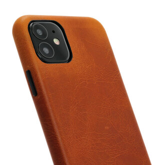 Minim Minim Backcover iPhone 12 Mini - Cognac