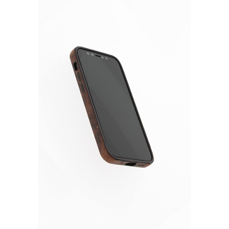 Minim Minim Backcover iPhone 12 / 12 Pro - Brown