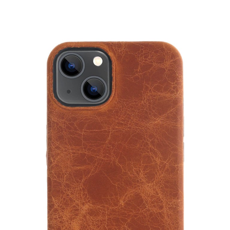 Minim Minim Backcover iPhone 14 - Cognac