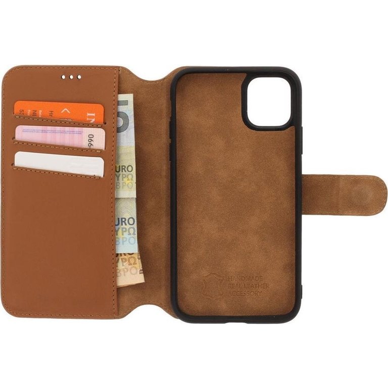 Minim Minim 2 in 1 Wallet Case iPhone 11 Pro - Light Brown