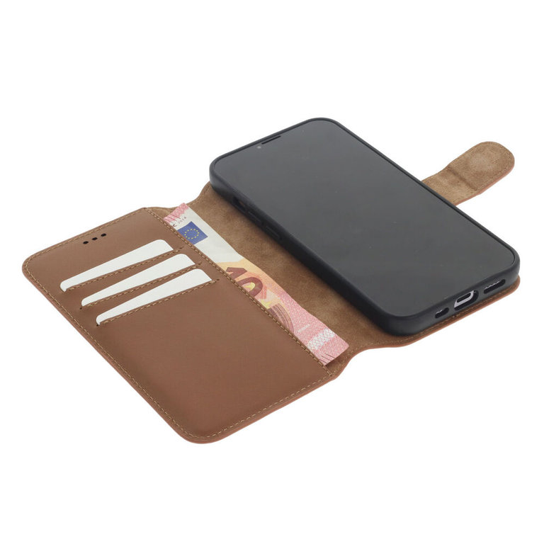 Minim Minim 2 in 1 Wallet Case iPhone 13 - Light Brown