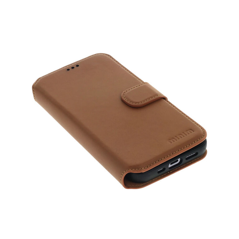 Minim Minim 2 in 1 Wallet Case iPhone 13 - Light Brown
