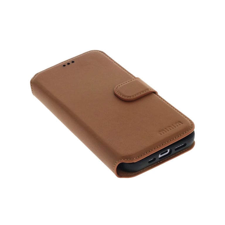 Minim Minim 2 in 1 Wallet Case iPhone 13 Mini - Light Brown