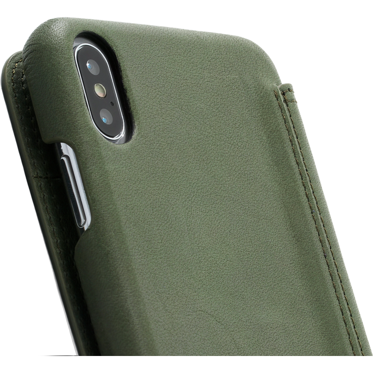 Minim Minim Book Case iPhone Xs Max - Olive Green