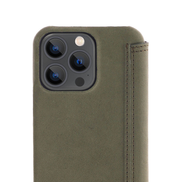 Minim Minim Book Case iPhone 13 Pro - Olive Green