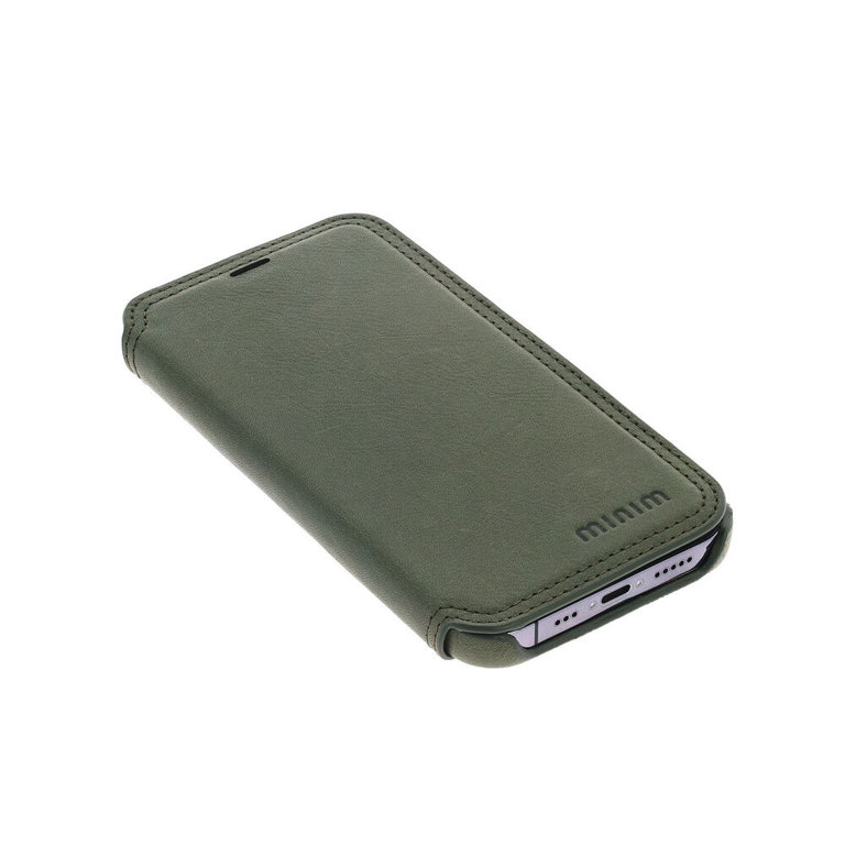 Minim Minim Book Case iPhone 14 - Olive Green