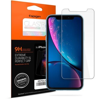 Spigen Spigen Glas tR Slim Apple iPhone 11 / iPhone Xr Tempered Glass - 064GL24527 Spigen Spigen Glas tR Slim Apple iPhone 11 / iPhone Xr Tempered Glass - 064GL24527