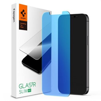 Spigen Spigen Apple iPhone 12 Mini Glas.tR Slim AntiBlue Tempered Glass - AGL01536