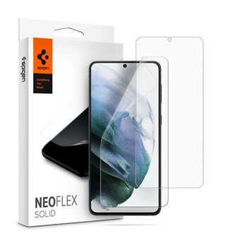 Spigen Spigen Neo Flex Solid Screenprotector Samsung Galaxy S21 Plus (2 Pack) - AFL02536