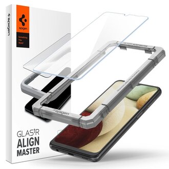 Spigen Spigen Galaxy A12 / A32 5G Glas tR AlignMaster Met Montage Frame 2-pack AGL02827