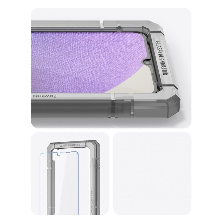 Spigen Spigen Galaxy A12 / A32 5G Glas tR AlignMaster Met Montage Frame 2-pack AGL02827