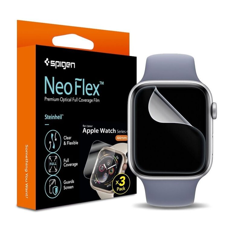Spigen Spigen Neo Flex Screenprotector Apple Watch 5/6/7/8/SE 40/41mm (3 Pack) - 061FL25575