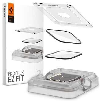 Spigen Spigen Proflex EZ FIT Apple Watch 7 / 8 41mm Full Cover (2 Pack) AFL04052