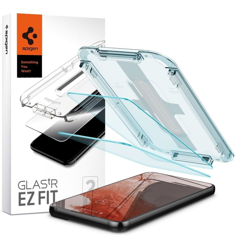 Spigen Spigen Glass Samsung Galaxy S22+ Met Montage Frame EZ FIT - 2 Pack AGL04145