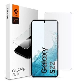 Spigen Spigen Glas tR Slim Samsung Galaxy S22 Tempered Glass - AGL04155