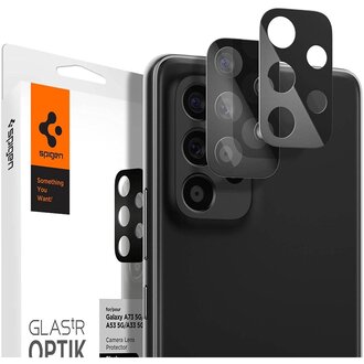 Spigen Spigen Camera Lens Glass Protector Samsung Galaxy A33 / A53 / A73 (Black) - AGL04307