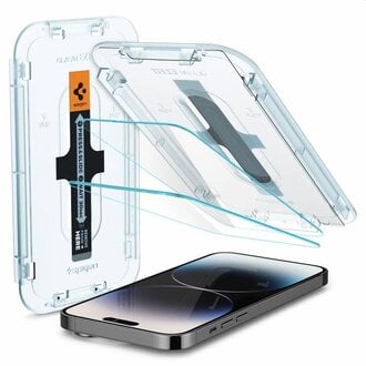Spigen Spigen Glass Apple iPhone 14 Pro Met Montage Frame EZ FIT - 2 Pack AGL05214