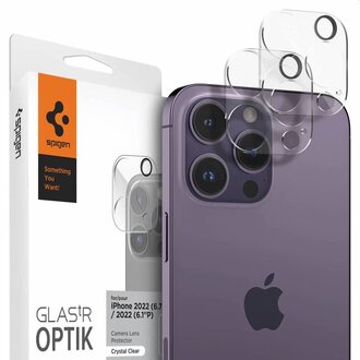 Spigen Spigen Camera Lens Glass Protector iPhone 14 Pro / 14 Pro (Clear) - AGL05228 (2 pack)