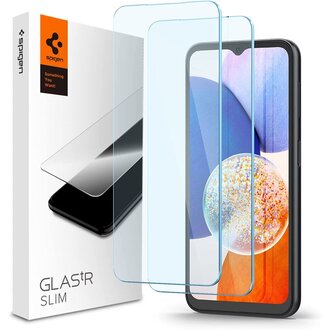 Spigen Spigen Glas tR Slim Samsung Galaxy A14 4G/5G Tempered Glass - AGL05971 - 2 Pack